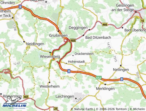 MICHELIN Drackenstein map - ViaMichelin