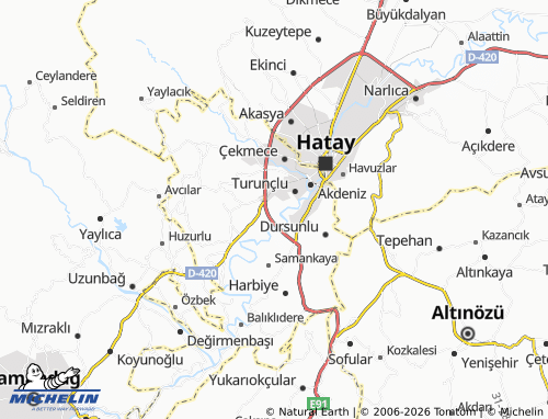 MICHELIN Subaşı map - ViaMichelin
