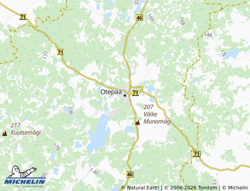 MICHELIN Otepaa map - ViaMichelin