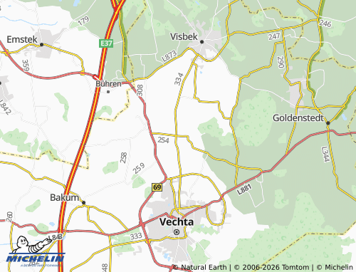 MICHELIN Holtrup map - ViaMichelin