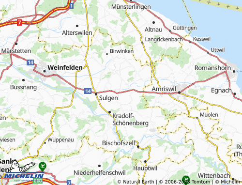MICHELIN Riedt bei Erlen map - ViaMichelin