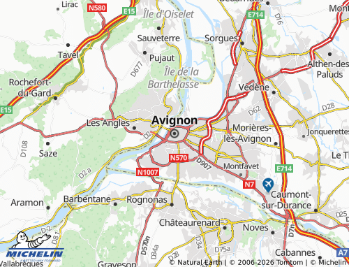 Mapa MICHELIN Avinhão - ViaMichelin