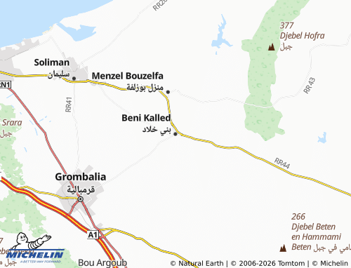 MICHELIN-Landkarte Bani Khallad - ViaMichelin