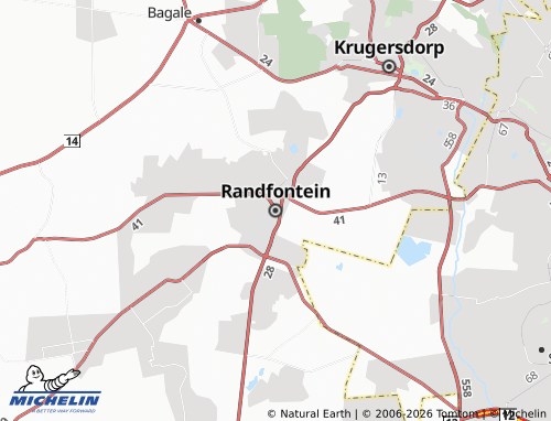 Mappa MICHELIN Randfontein - ViaMichelin
