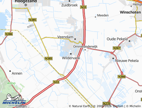 MICHELIN Wildervank map - ViaMichelin
