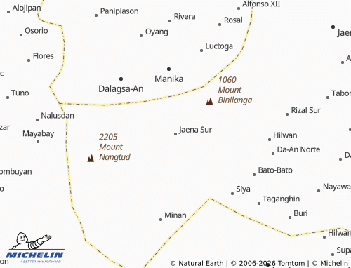 MICHELIN Jaena Sur map - ViaMichelin
