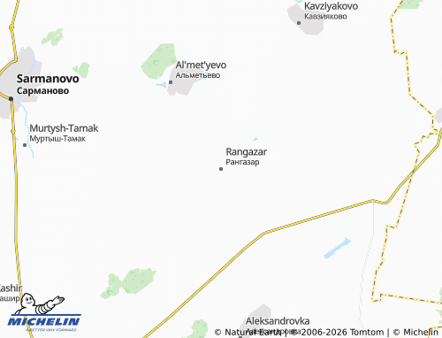 MICHELIN-Landkarte Rangazar - ViaMichelin