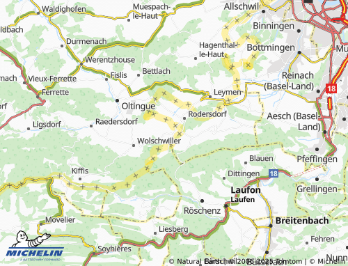Mappa MICHELIN Biederthal - ViaMichelin