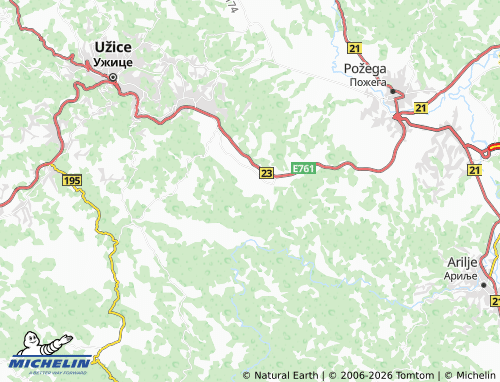 Mapa MICHELIN Potpeće - ViaMichelin