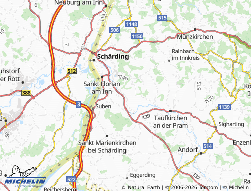 MICHELIN Oberhofen map - ViaMichelin