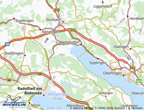 MICHELIN Bodman map - ViaMichelin