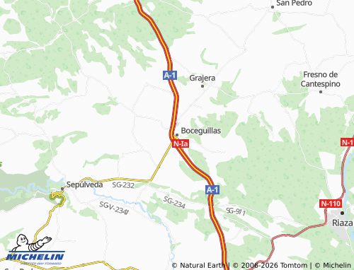 MICHELIN Boceguillas map - ViaMichelin