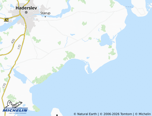 MICHELIN Hejsager Strand map - ViaMichelin
