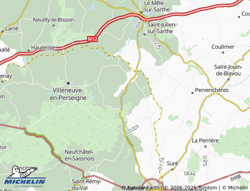 MICHELIN Les Aulneaux map - ViaMichelin