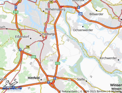 MICHELIN Klein Moor map - ViaMichelin