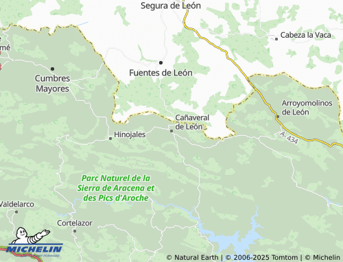 Mappa MICHELIN Cañaveral de León - ViaMichelin