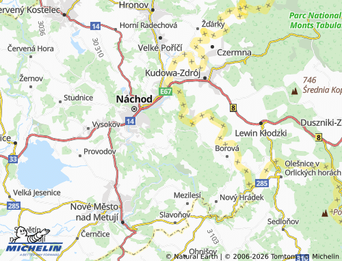 MICHELIN Dobrošov map - ViaMichelin
