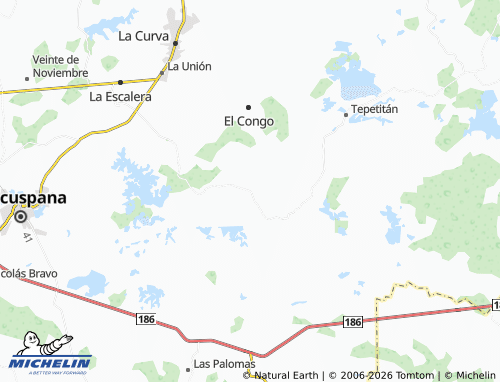 MICHELIN El Triunfo Primera Sección map - ViaMichelin