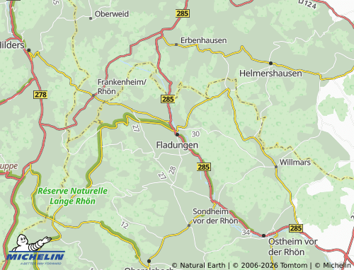 Mappa MICHELIN Fladungen - ViaMichelin