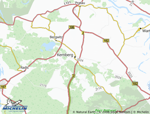 MICHELIN Kemberg map - ViaMichelin