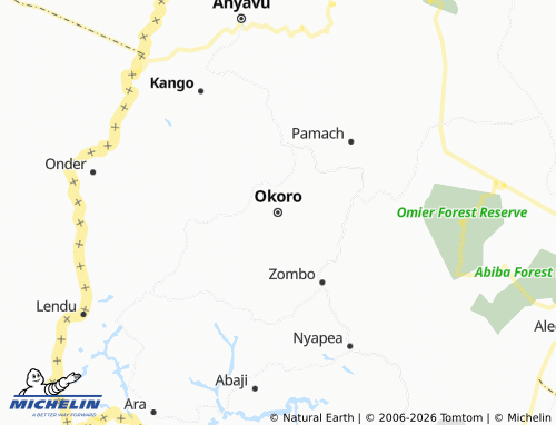 Carte MICHELIN Okoro - ViaMichelin