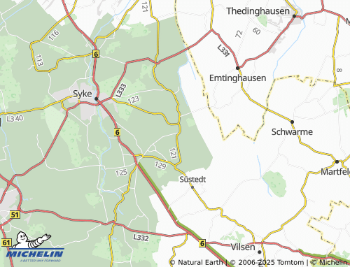 MICHELIN Gödestorf map - ViaMichelin