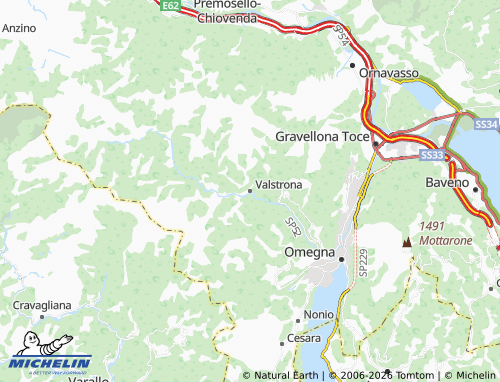 Mapa MICHELIN Valstrona - ViaMichelin