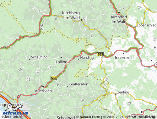 Mappa MICHELIN Hunding - ViaMichelin