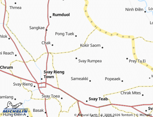MICHELIN Svay Rumpea map - ViaMichelin