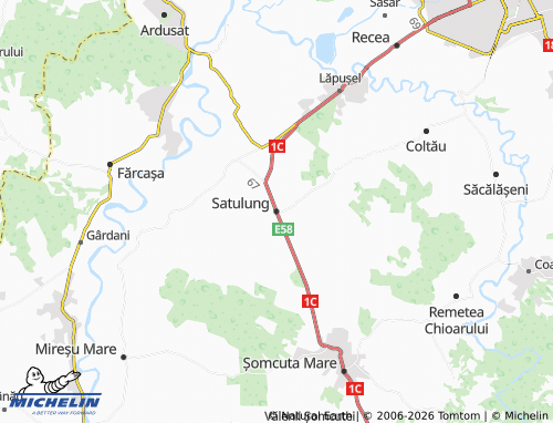 MICHELIN Satulung map - ViaMichelin