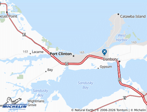 Carte MICHELIN Port Clinton - ViaMichelin