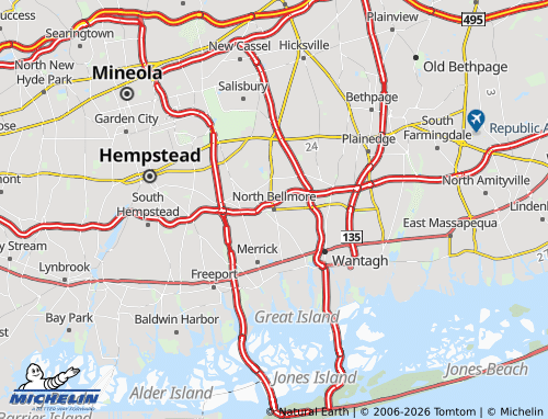 Mappa MICHELIN North Bellmore - ViaMichelin