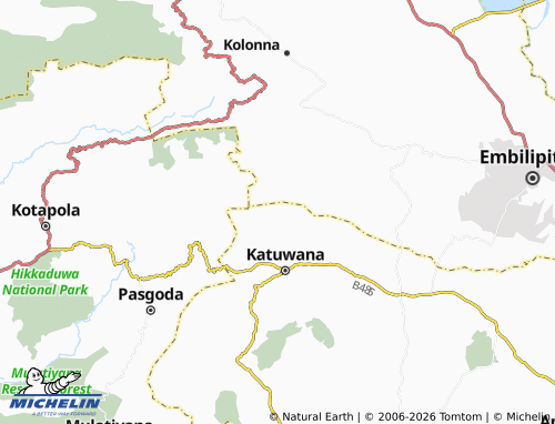 Mapa MICHELIN Hingurakanda - ViaMichelin