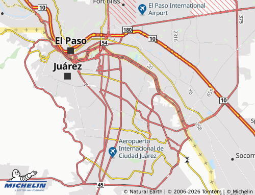 Mappa MICHELIN Bosques de San José - ViaMichelin