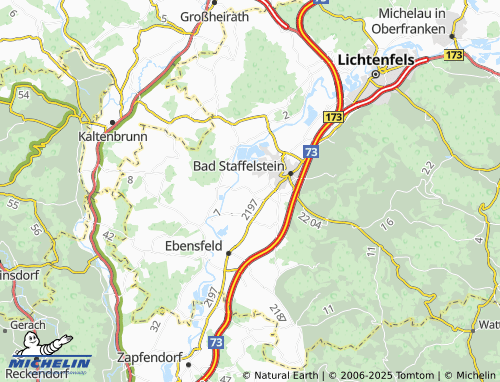 MICHELIN Unterzettlitz map - ViaMichelin