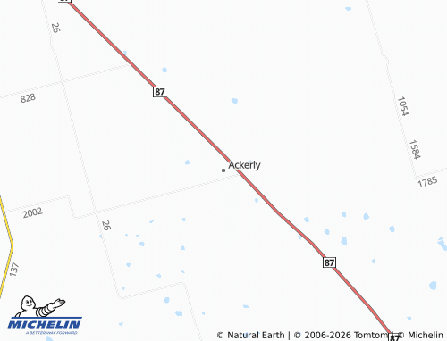 Mapa MICHELIN Ackerly - ViaMichelin