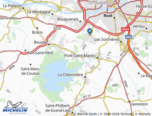 Mapa MICHELIN Saint-Aignan-Grandlieu - ViaMichelin