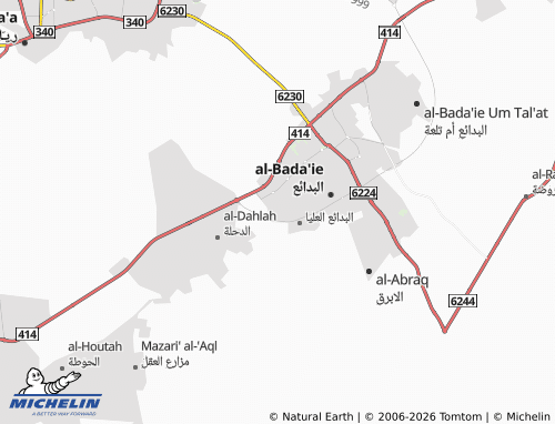 MICHELIN-Landkarte al-Qadisiyyah - ViaMichelin