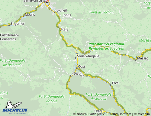 Mappa MICHELIN Soueix-Rogalle - ViaMichelin