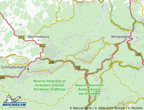 MICHELIN Inderlenne map - ViaMichelin