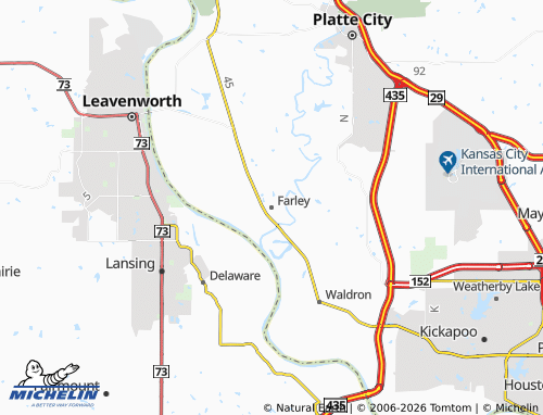 Mapa MICHELIN Farley - ViaMichelin