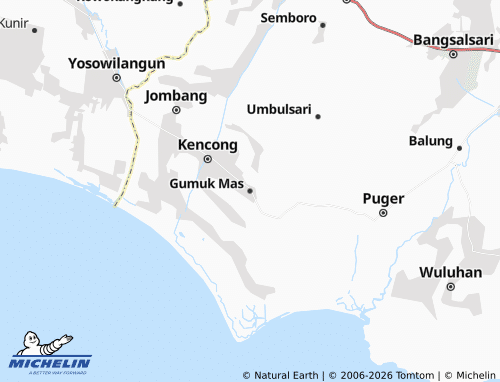 Carte MICHELIN Gumuk Mas - ViaMichelin
