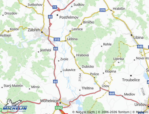 Mappa MICHELIN Hrabová - ViaMichelin