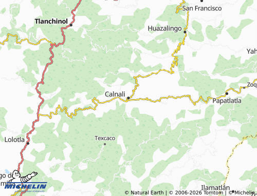 MICHELIN Calnali map - ViaMichelin