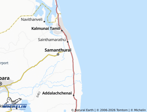 Mappa MICHELIN Ninthavur 11 - ViaMichelin