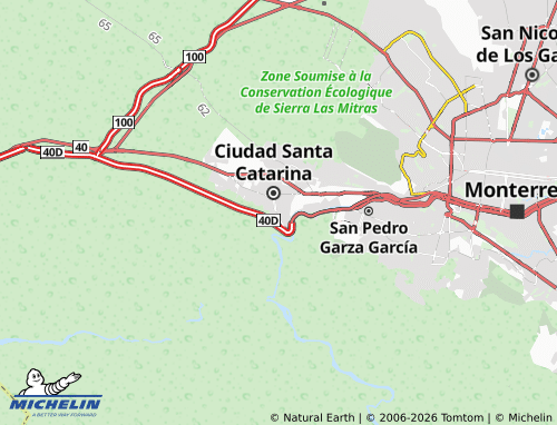 Mappa MICHELIN Villas de La Huasteca - ViaMichelin