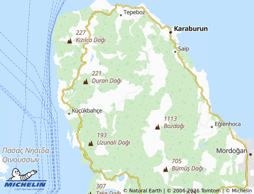 MICHELIN Yayla map - ViaMichelin