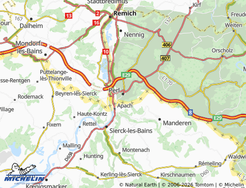 Mapa MICHELIN Perl - ViaMichelin
