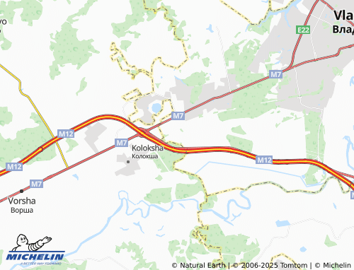 MICHELIN Niva SNT map - ViaMichelin