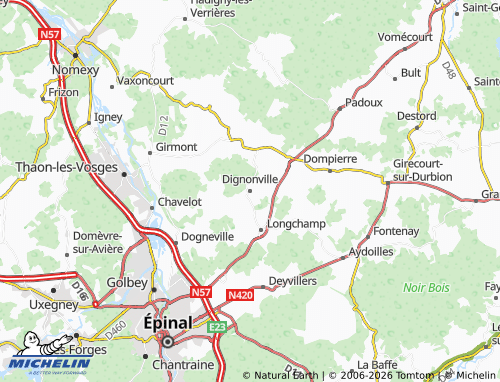 Mappa MICHELIN Dignonville - ViaMichelin
